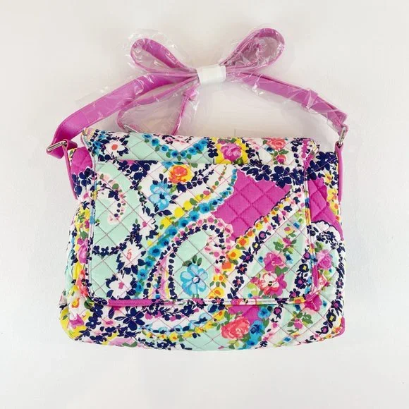 Vera Bradley Carson Crossbody Wildflower Paisley - Picture 2 of 10